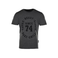 Big Green Egg T-Shirt Since 74' Houtskool Grijs