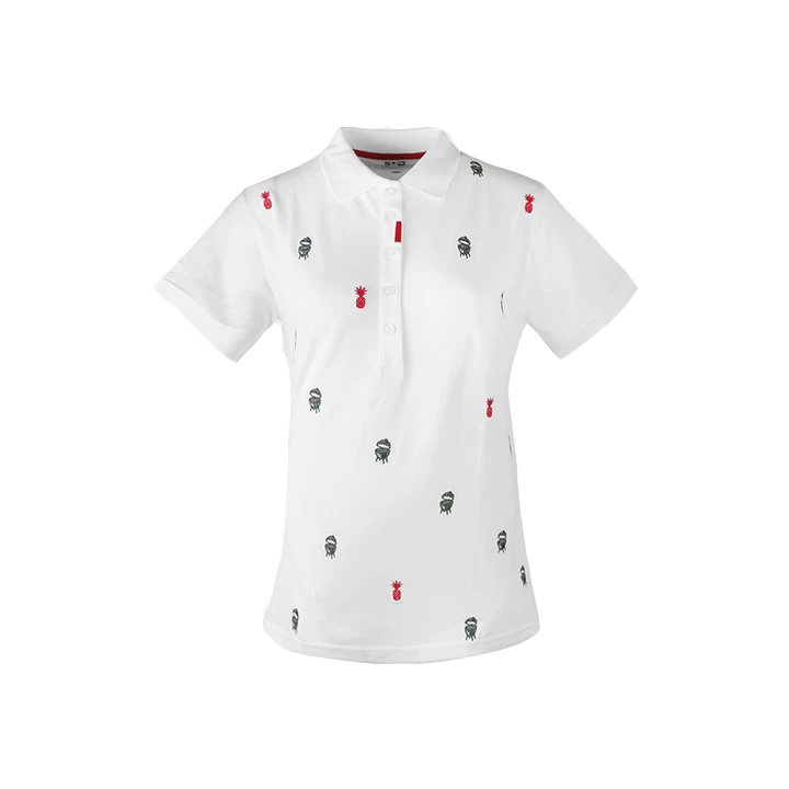 Big Green Egg Golf Poloshirt Dames Wit 3 Big Green Egg Golf Poloshirt Dames Wit