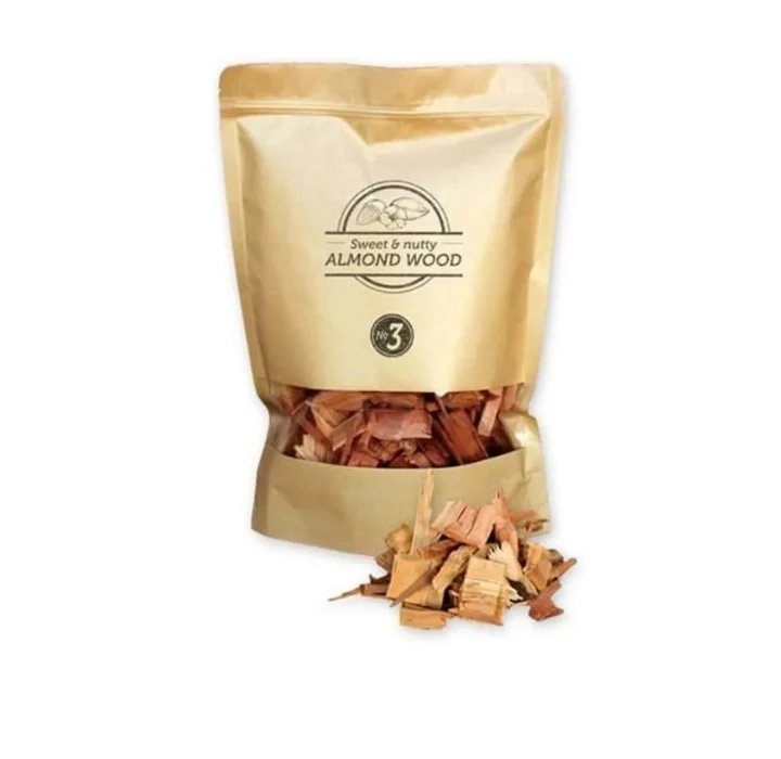 Smokey Olive Wood Amandel Rookchips 1,7 Liter 3 Smokey Olive Wood Amandel Rookchips 1,7 Liter
