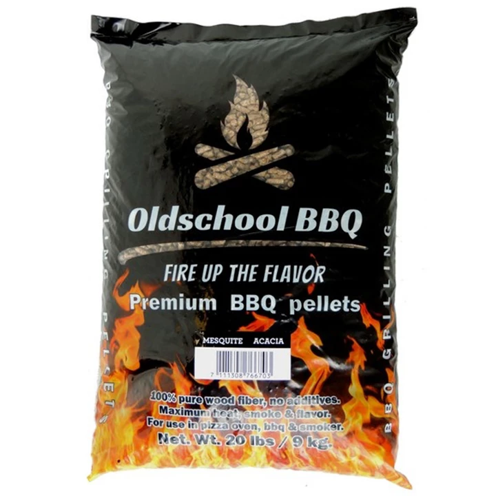 Oldschool BBQ Mesquite / Acacia Pellets 9 Kg 3 Oldschool BBQ Mesquite / Acacia Pellets 9 Kg