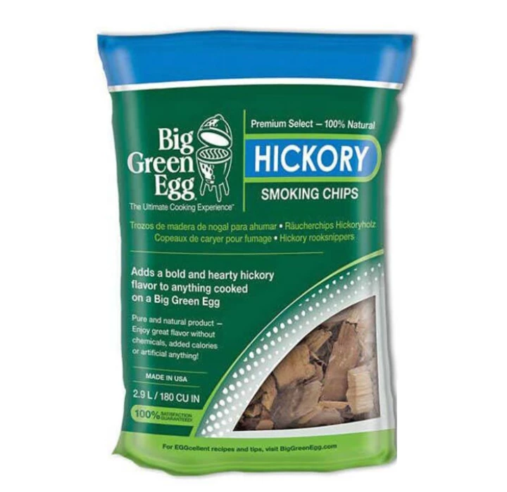 Big Green Egg Hickory Rookchips 2,9 Liter 3 Big Green Egg Hickory Rookchips 2,9 Liter