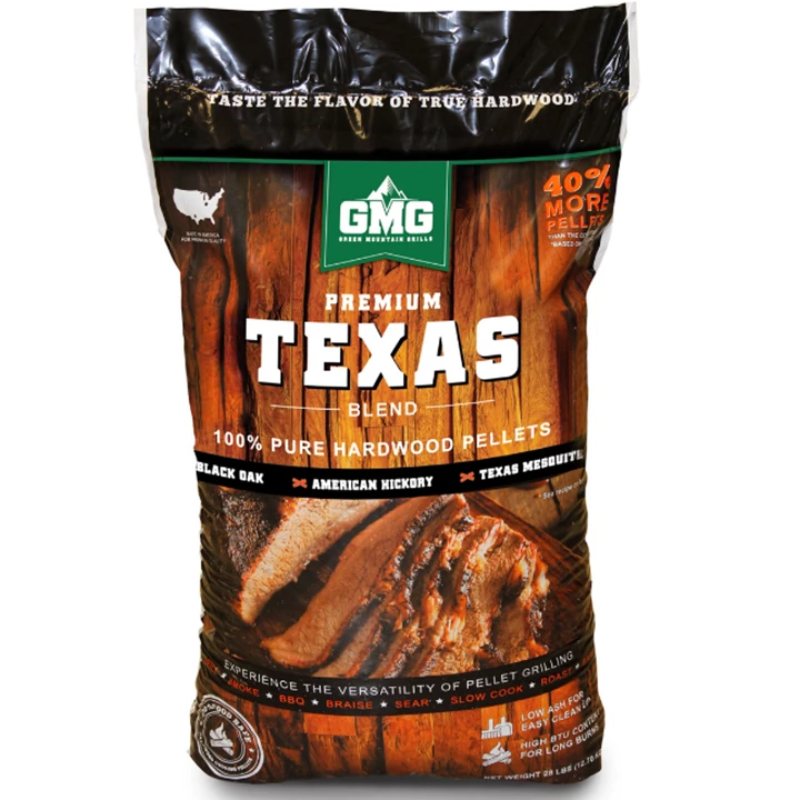Green Mountain Premium Texas Blend Eik/Hickory/Mesquite BBQ Pellets 12,7 Kilo 3 Green Mountain Premium Texas Blend Eik/Hickory/Mesquite BBQ Pellets 12,7 Kilo