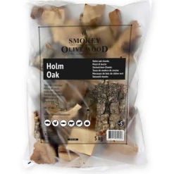 Smokey Olive Wood Steeneik Chunks 1,5 Kg