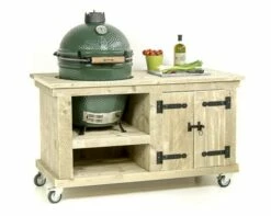Steigerhouten Tafel Storage Big Green Egg Medium & Large Old Look
